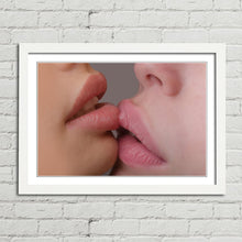 Load image into Gallery viewer, Girls Kissing Close Up Lips
