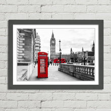 Load image into Gallery viewer, London Telephone Box and Big Ben
