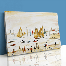 Load image into Gallery viewer, LS Lowry Yachts Painting
