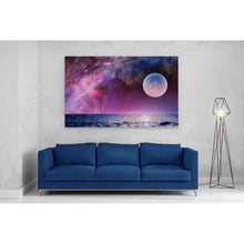 Load image into Gallery viewer, Full Moon in Starry Night Sky
