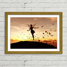 Load image into Gallery viewer, Fairy Tinkerbell and Butterflies at Sunset
