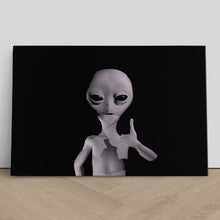 Load image into Gallery viewer, Grey Alien Thumbs Up ET
