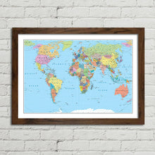 Load image into Gallery viewer, World Map Countries Capitals
