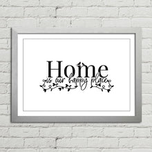 Load image into Gallery viewer, Home is our Happy Place Quote
