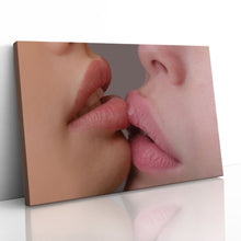 Load image into Gallery viewer, Girls Kissing Close Up Lips
