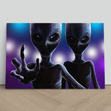 Load image into Gallery viewer, Two Aliens Reaching Out
