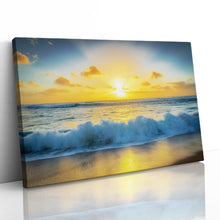 Load image into Gallery viewer, Beach Sunset &amp; Crashing Wave
