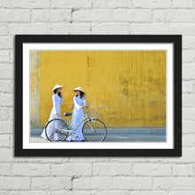 Load image into Gallery viewer, Traditional Girls on Bikes Hoi An
