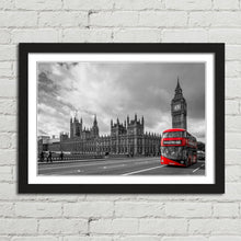 Load image into Gallery viewer, Red Bus at Big Ben London
