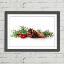 Load image into Gallery viewer, Christmas Decoration Holly Berry Pine Cone
