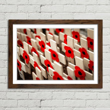 Load image into Gallery viewer, Remembrance Poppies on Crosses Lest We Forget
