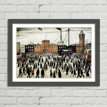 Load image into Gallery viewer, LS Lowry Going To Work Painting 1943
