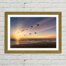 Load image into Gallery viewer, Birds Flying at Sunset
