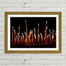 Load image into Gallery viewer, Candles Burning in the Dark
