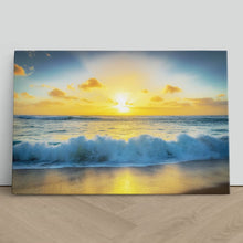 Load image into Gallery viewer, Beach Sunset &amp; Crashing Wave
