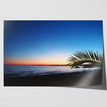 Load image into Gallery viewer, Beach Sunset Palm Tree Aegean Sea
