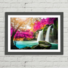 Load image into Gallery viewer, Waterfall in Colourful Autumn Forest
