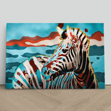 Load image into Gallery viewer, Zebra in Abstract Colours
