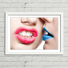 Load image into Gallery viewer, Girl Mouths Kissing Lips
