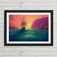 Load image into Gallery viewer, Sailing Ship at Sea Oil Painting
