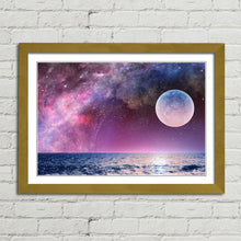 Load image into Gallery viewer, Full Moon in Starry Night Sky
