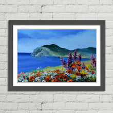 Load image into Gallery viewer, Mountain Sea Flowers Oil Painting
