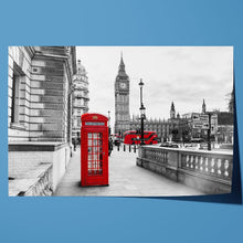 Load image into Gallery viewer, London Telephone Box and Big Ben
