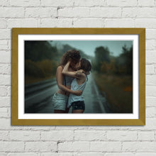 Load image into Gallery viewer, Girls Kissing in the Rain
