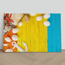 Load image into Gallery viewer, Colourful Wooden Background Sea Shells
