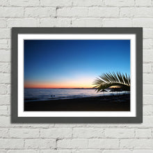 Load image into Gallery viewer, Beach Sunset Palm Tree Aegean Sea
