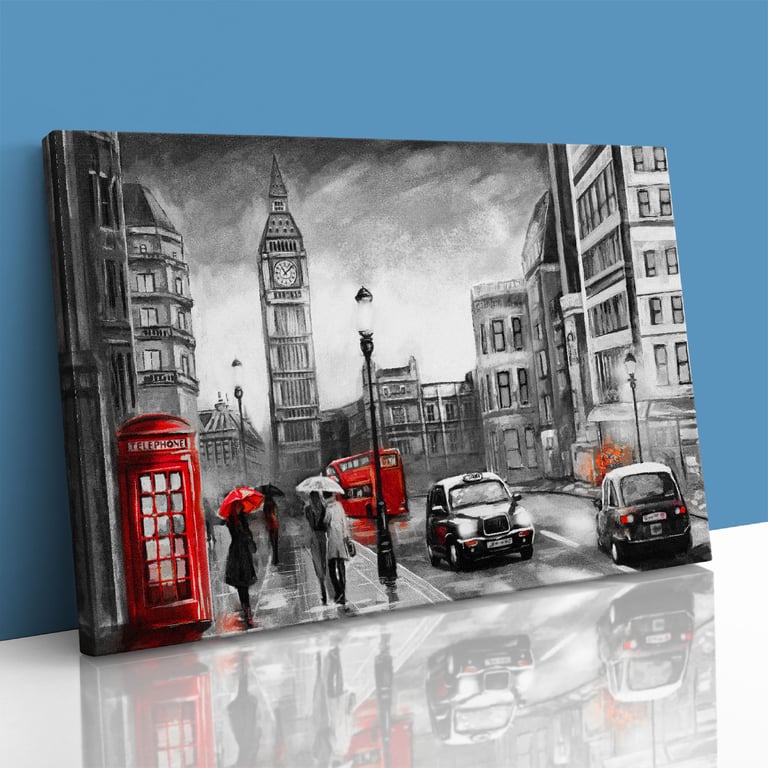 Red Telephone Box and London Cab