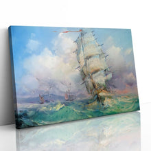 Load image into Gallery viewer, Galleon on the Ocean Oil Painting
