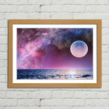 Load image into Gallery viewer, Full Moon in Starry Night Sky
