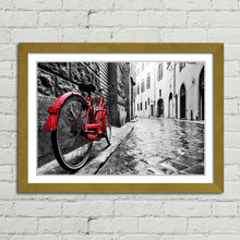 Load image into Gallery viewer, Retro Bike Bicycle Vintage Cobble Street
