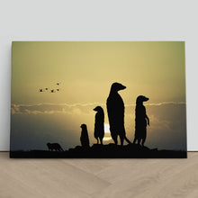 Load image into Gallery viewer, Meerkats at Sunset
