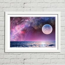 Load image into Gallery viewer, Full Moon in Starry Night Sky
