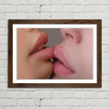 Load image into Gallery viewer, Girls Kissing Close Up Lips
