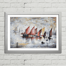 Load image into Gallery viewer, LS Lowry Sailing Boats 1930 Painting
