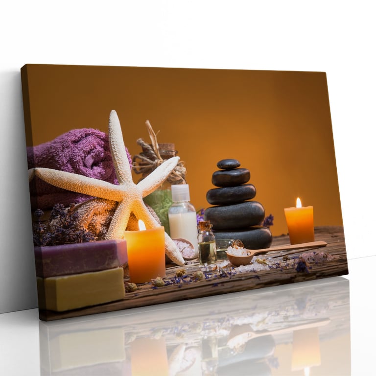 Zen Stones and Aromatic Candles