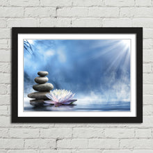 Load image into Gallery viewer, Zen Massage Stones and Lotus
