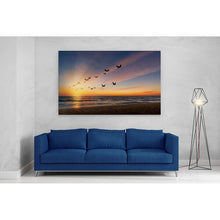 Load image into Gallery viewer, Birds Flying at Sunset
