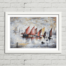 Load image into Gallery viewer, LS Lowry Sailing Boats 1930 Painting
