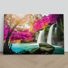 Load image into Gallery viewer, Waterfall in Colourful Autumn Forest
