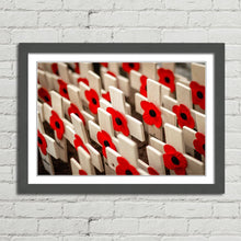 Load image into Gallery viewer, Remembrance Poppies on Crosses Lest We Forget
