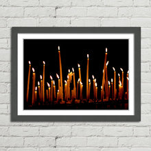 Load image into Gallery viewer, Candles Burning in the Dark
