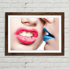 Load image into Gallery viewer, Girl Mouths Kissing Lips
