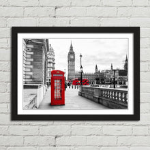 Load image into Gallery viewer, London Telephone Box and Big Ben
