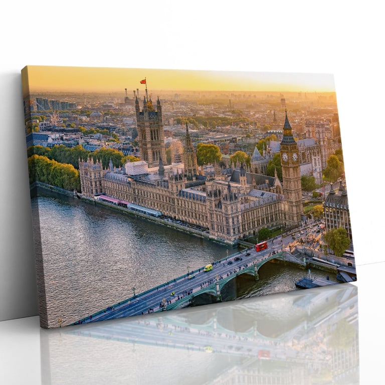 Houses of Parliament Sunset from London Eye