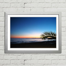 Load image into Gallery viewer, Beach Sunset Palm Tree Aegean Sea
