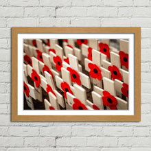 Load image into Gallery viewer, Remembrance Poppies on Crosses Lest We Forget
